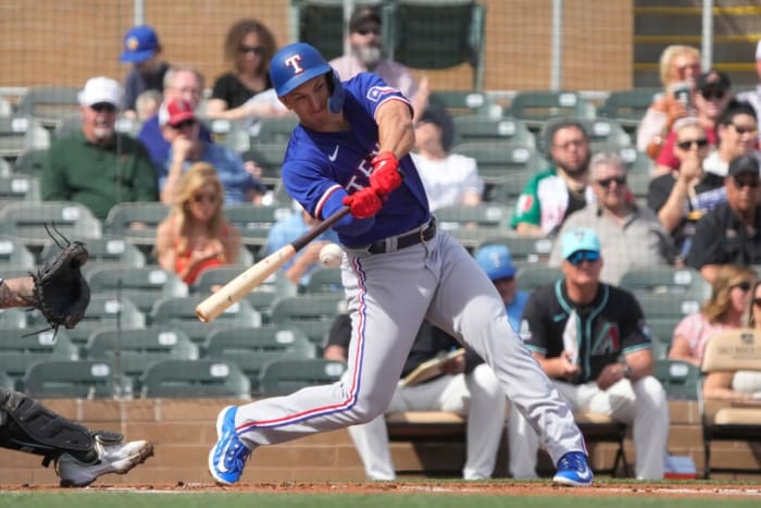 Former Trenton High (Florida) star Wyatt Langford, now a member of the Texas Rangers.